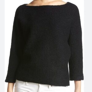 Rafaela Angora Lambs Wool Sweater Y2K Cozy Fuzzy Femme Luxurious 3/4 Sleeves M